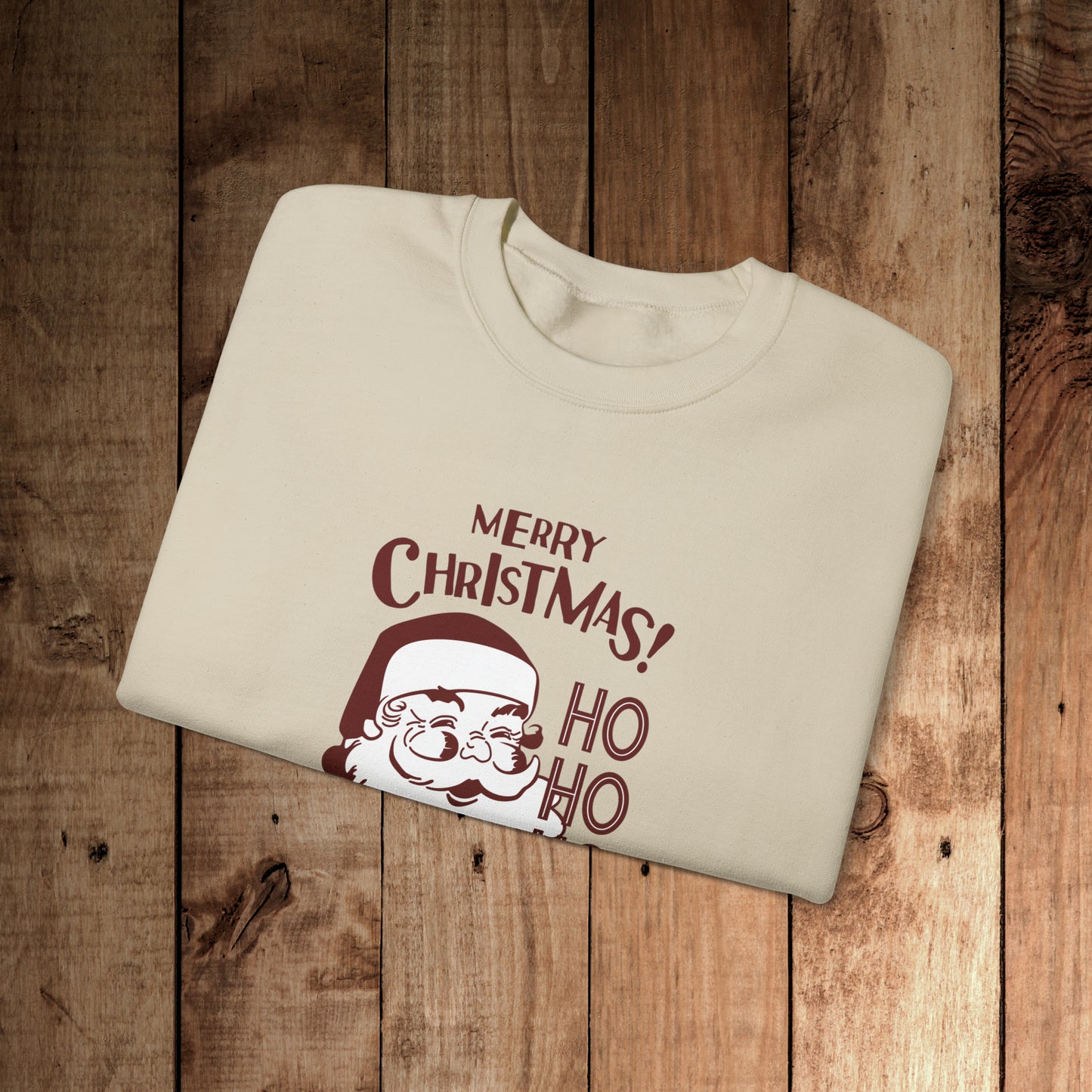 Ho Ho Ho Merry Christmas Unisex Heavy Blend™ Crewneck Sweatshirt