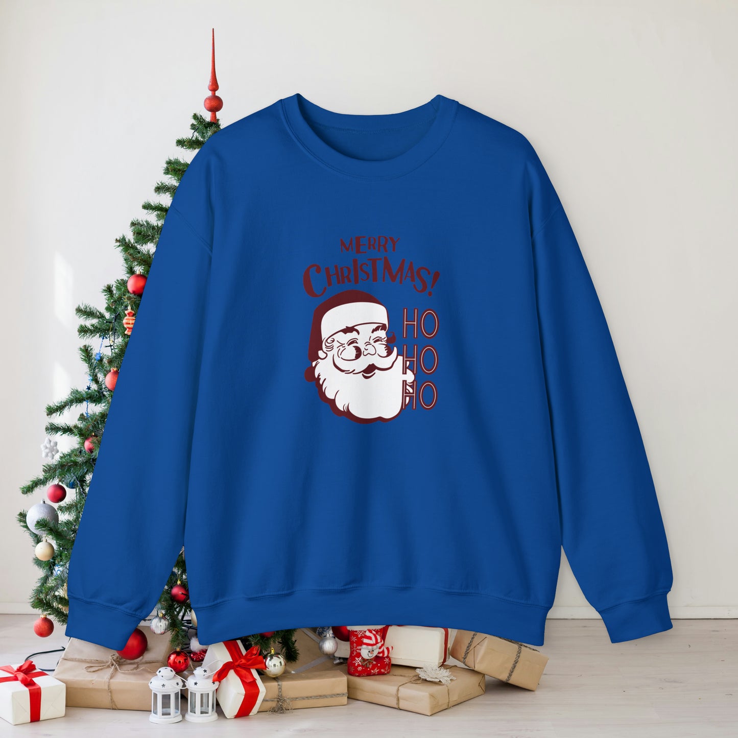 Ho Ho Ho Merry Christmas Unisex Heavy Blend™ Crewneck Sweatshirt