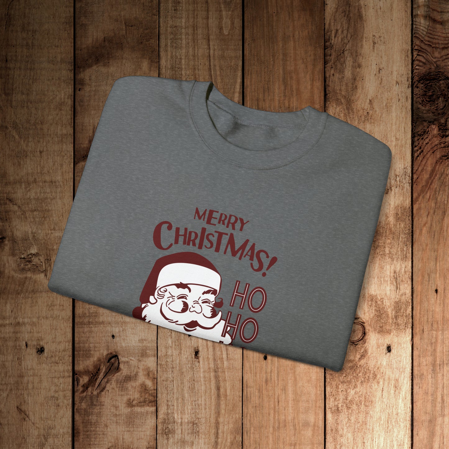 Ho Ho Ho Merry Christmas Unisex Heavy Blend™ Crewneck Sweatshirt