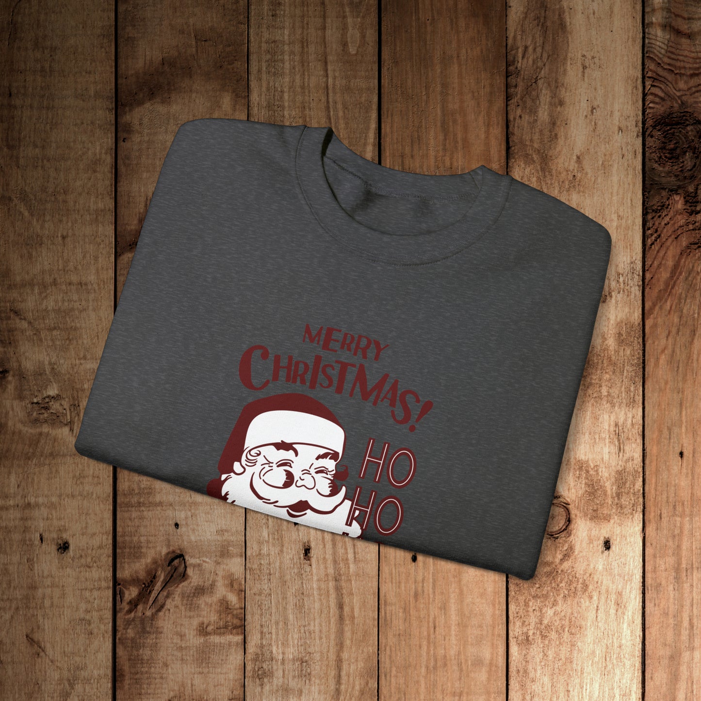 Ho Ho Ho Merry Christmas Unisex Heavy Blend™ Crewneck Sweatshirt