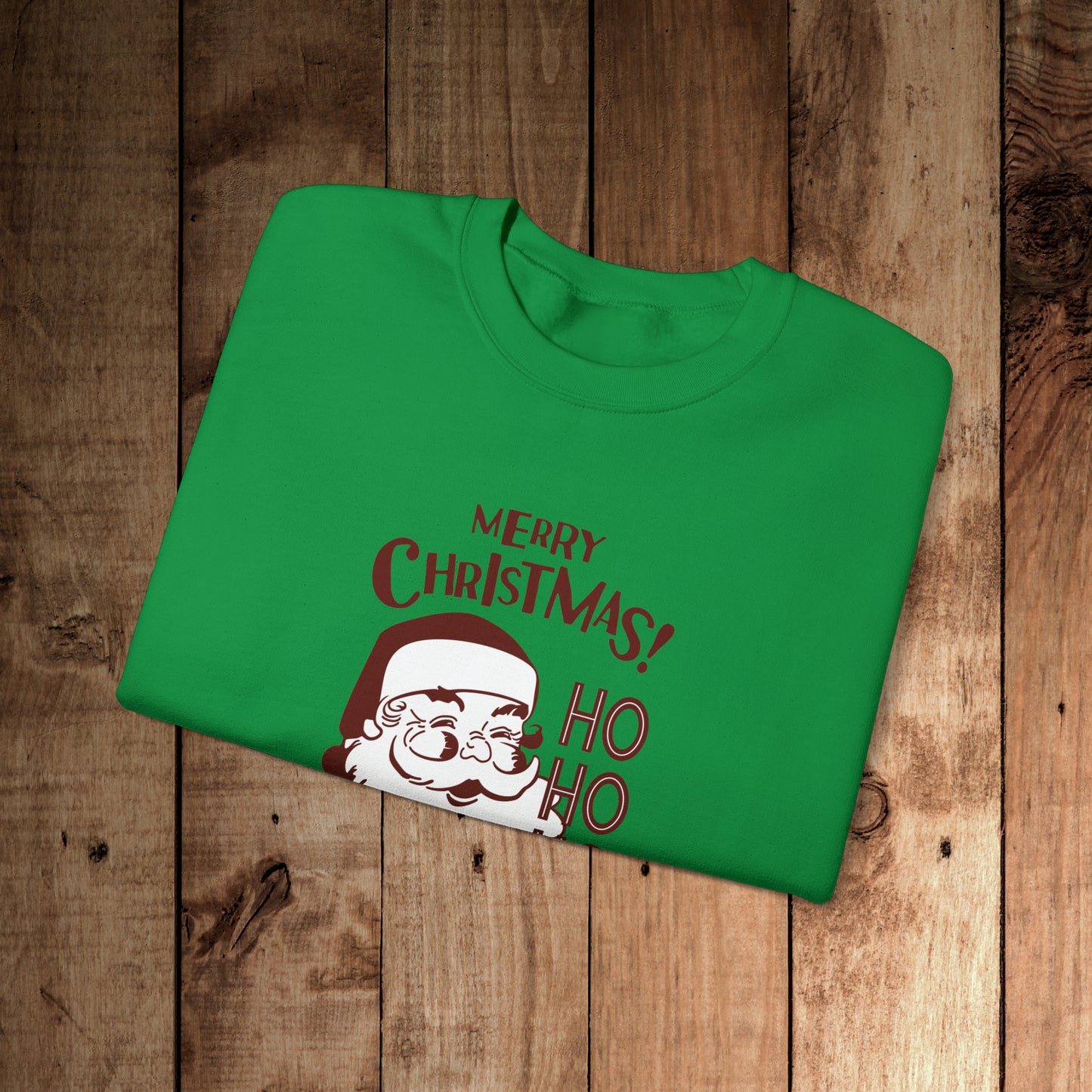Ho Ho Ho Merry Christmas Unisex Heavy Blend™ Crewneck Sweatshirt
