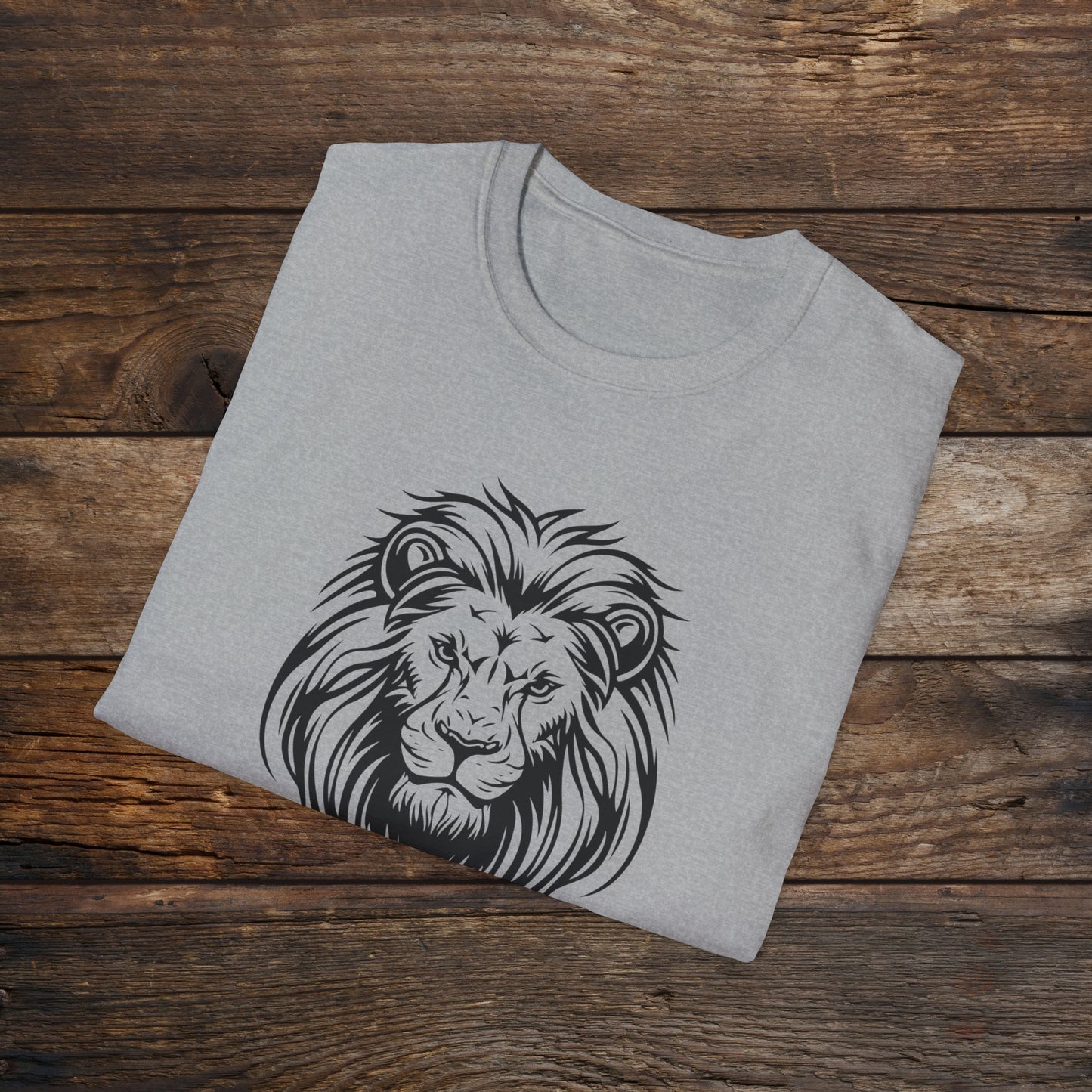 Find Out Lion Head Unisex Softstyle T-Shirt