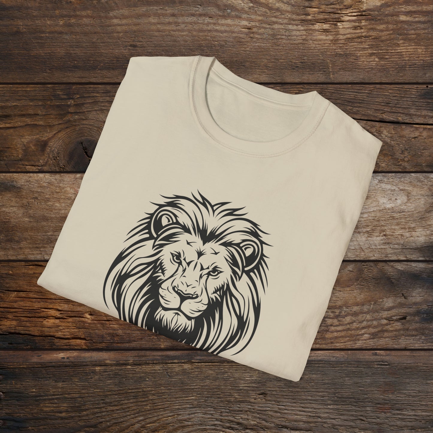 Find Out Lion Head Unisex Softstyle T-Shirt