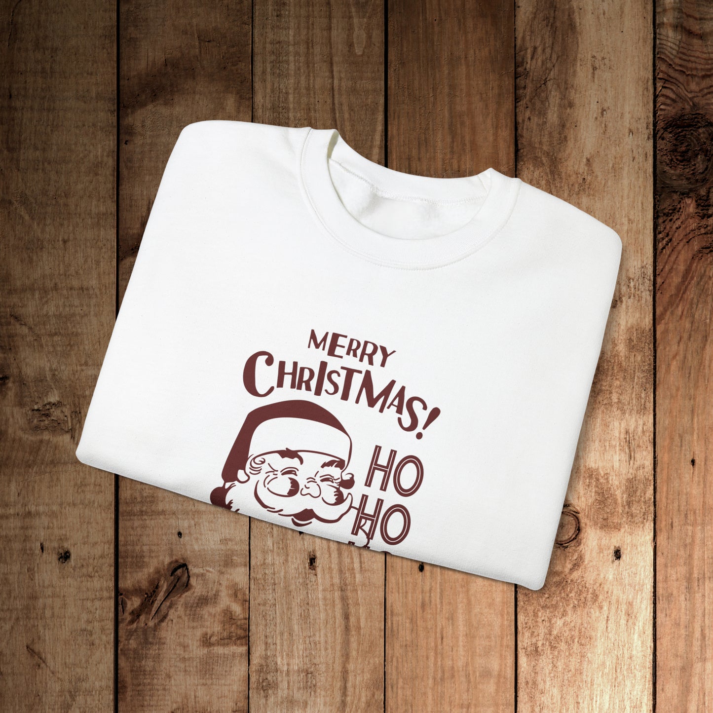 Ho Ho Ho Merry Christmas Unisex Heavy Blend™ Crewneck Sweatshirt