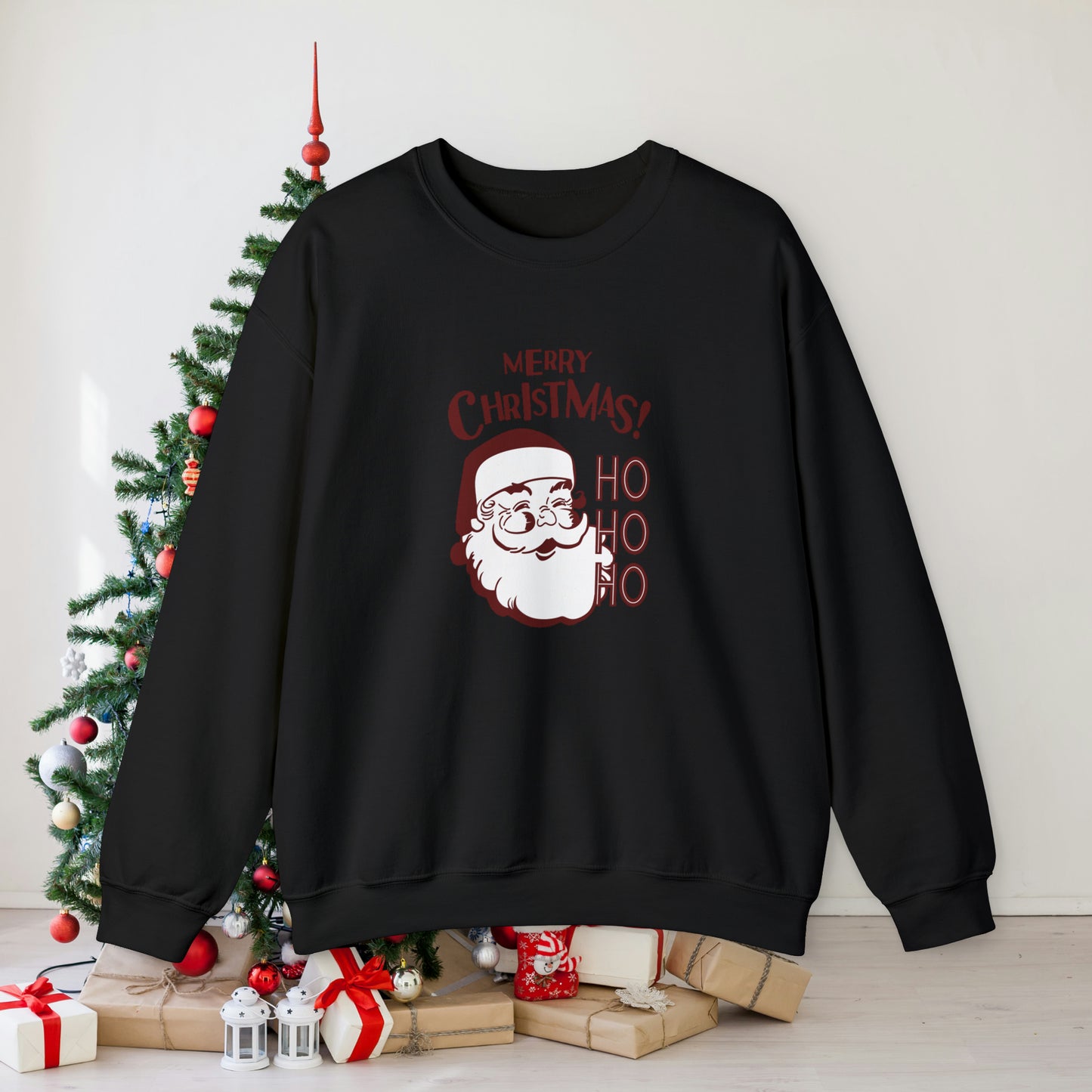 Ho Ho Ho Merry Christmas Unisex Heavy Blend™ Crewneck Sweatshirt