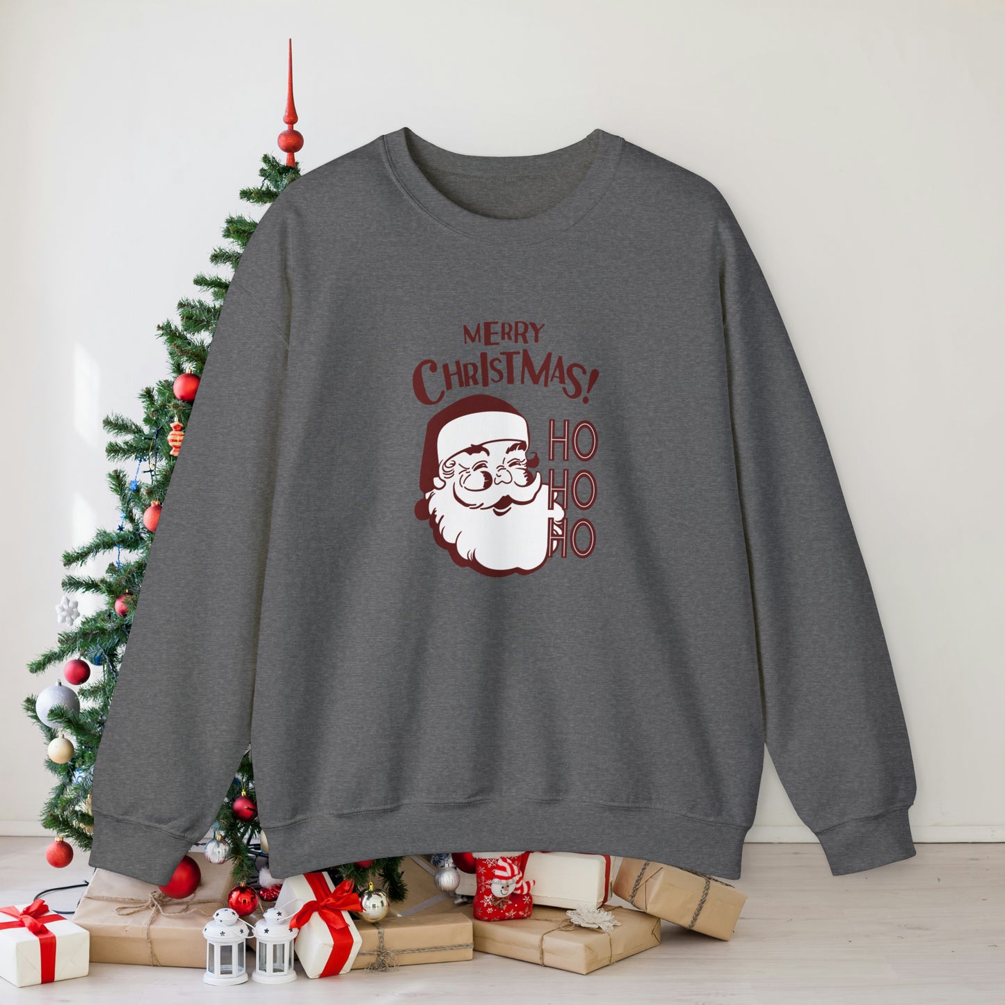 Ho Ho Ho Merry Christmas Unisex Heavy Blend™ Crewneck Sweatshirt