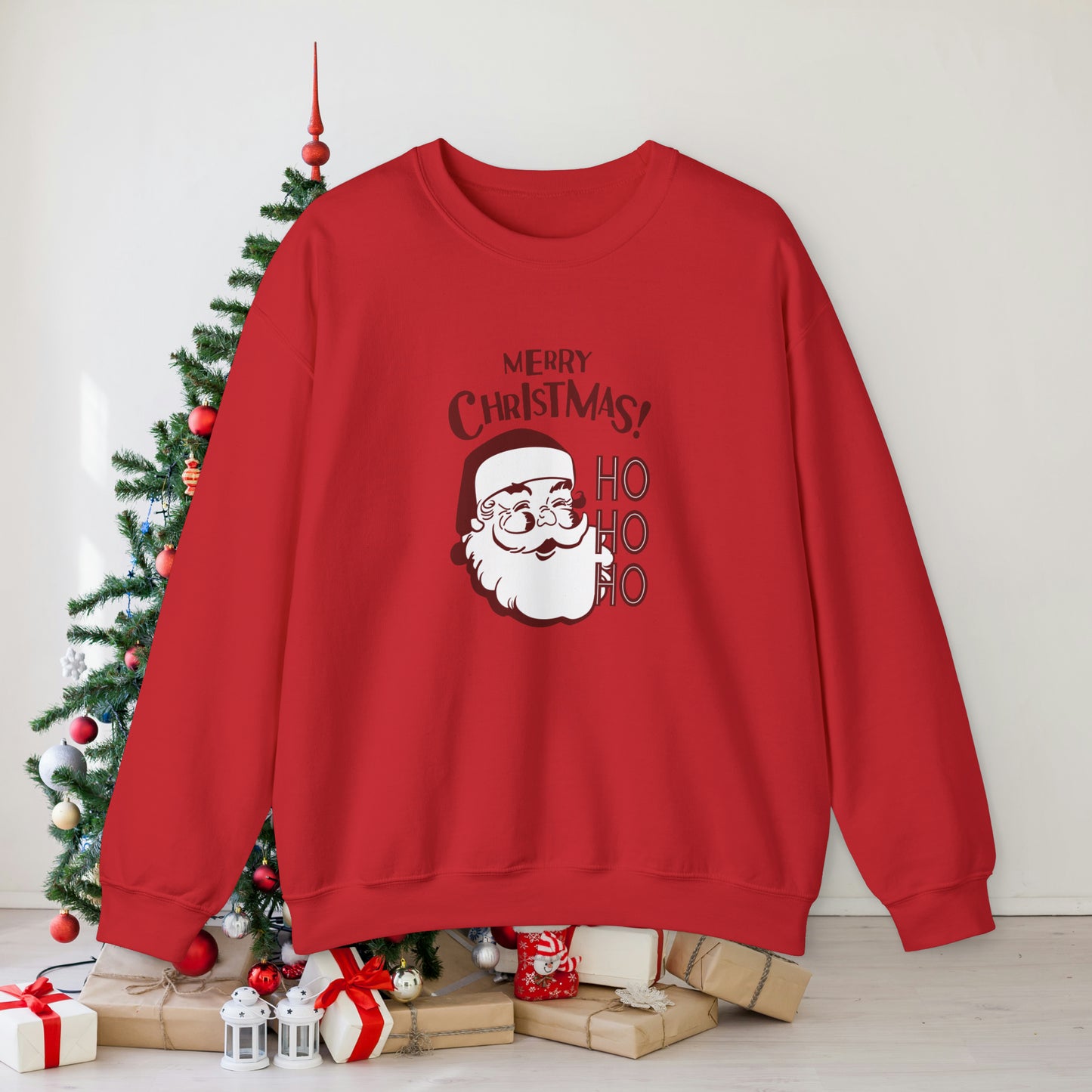 Ho Ho Ho Merry Christmas Unisex Heavy Blend™ Crewneck Sweatshirt